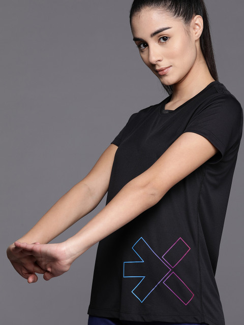 HRX by Hrithik Roshan Printed Rapid-Dry Training T-shirt