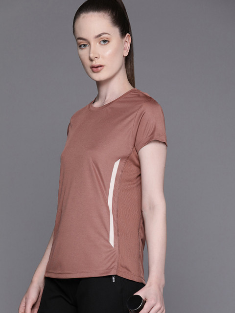HRX by Hrithik Roshan Women Rapid-Dry Training T-shirt with Reflective Detail