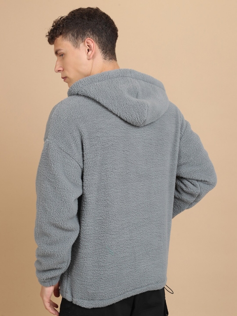 HIGHLANDER Oversized Hooded High Neck Drop-Shoulder Sleeves Sweatshirt - Image 5