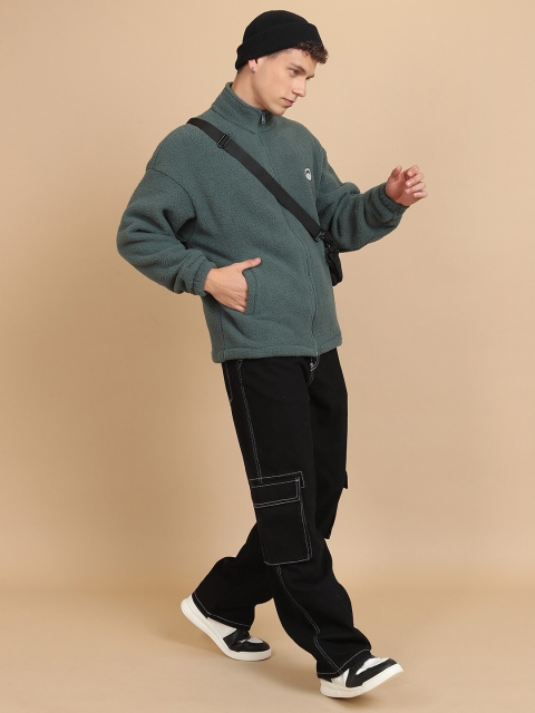 HIGHLANDER Oversized Mock Collar Drop-Shoulder Sleeves Sweatshirt - Image 6