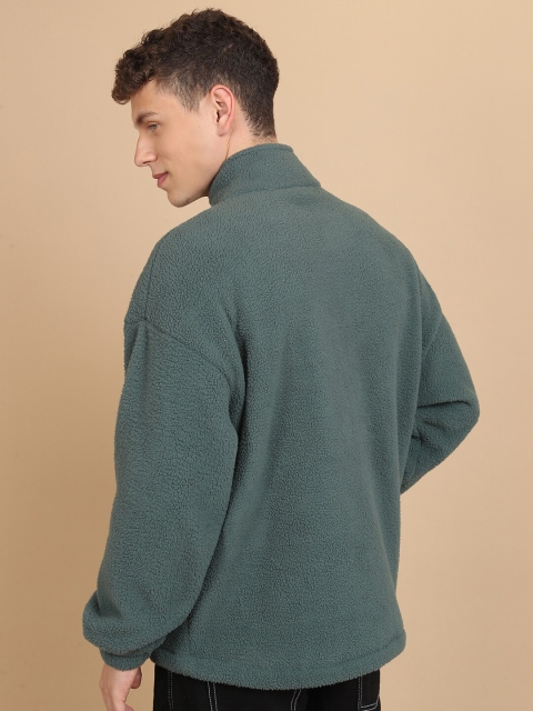 HIGHLANDER Oversized Mock Collar Drop-Shoulder Sleeves Sweatshirt - Image 5