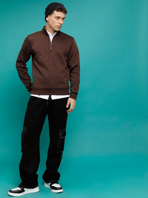 HIGHLANDER Mock Collar Half Zipper Sweatshirt - Image 6