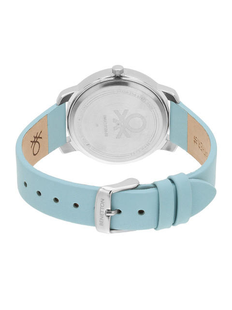 United Colors of Benetton Women Brass Dial Leather Straps Analogue Watch UWUCL0500 - Image 3