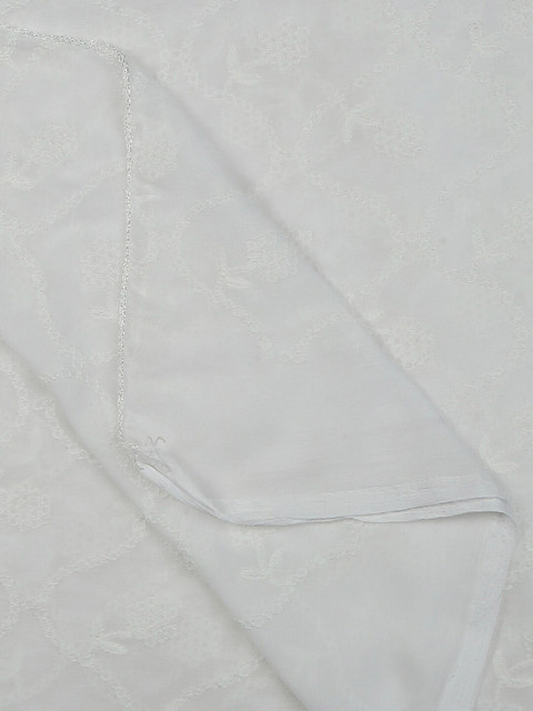 Dupatta Bazaar Floral Embroidered Thread Work Dupatta - Image 7