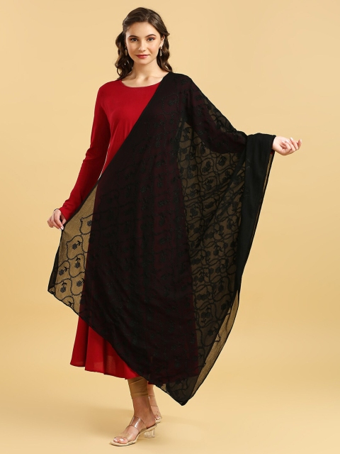 Dupatta Bazaar Floral Embroidered Dupatta