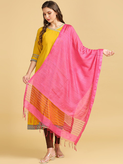 Dupatta Bazaar Cotton Silk Sequinned Dupatta