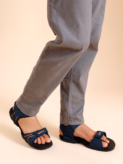 Sparx Men Textured Sports Sandals With Velcro Closure