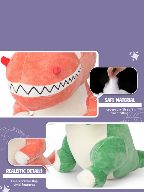 zest 4 toyz Kids Assorted Cotton Fabric Big Dragon Soft Toy - Image 6