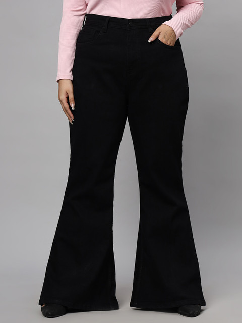 Turning Blue Women Plus Size Extra Flared Jeans