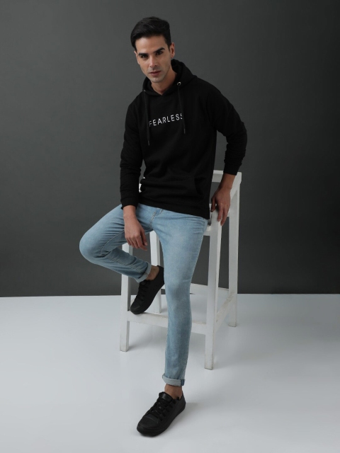 ADRO Typography Printed Hooded Pullover Sweatshirt - Image 6