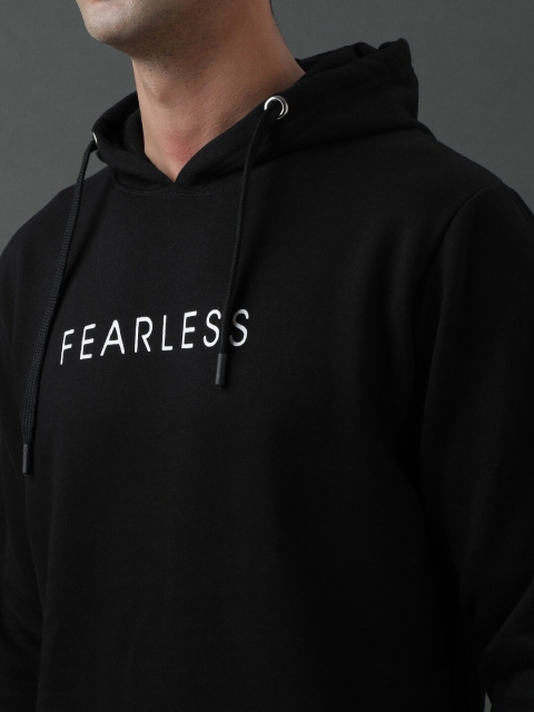 ADRO Typography Printed Hooded Pullover Sweatshirt - Image 2
