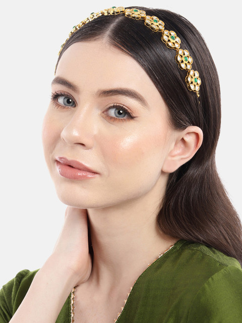 Anouk Women Kundan Studded Gold-Plated Mathapatti