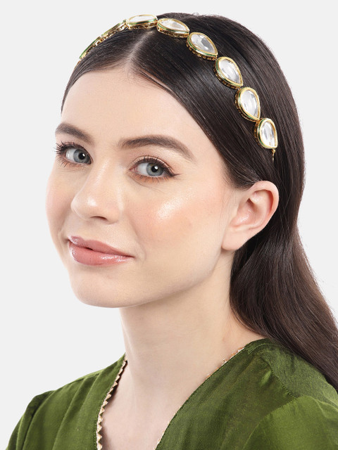 Anouk Women Kundan Studden Gold-Plated Mathapatti