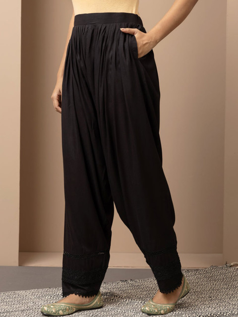 Lakshita Women Lace Work Detailed Pleated Salwar - Image 2