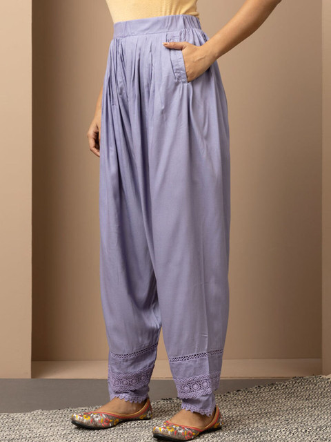 Lakshita Women Lace Work Detailed Pleated Salwar - Image 3