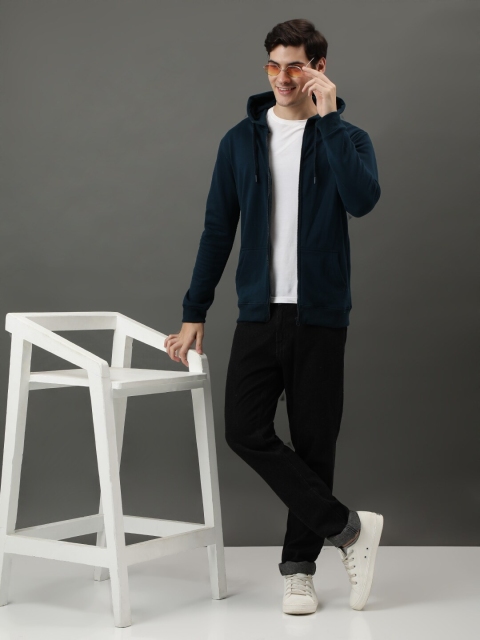 ADRO Long Sleeves Cotton Hood Front-Open Sweatshirt - Image 6