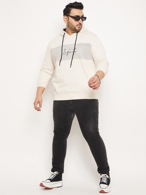 AUSTIVO Plus Size Typography Printed Hooded Fleece Pullover - Image 6