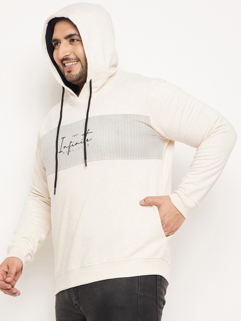 AUSTIVO Plus Size Typography Printed Hooded Fleece Pullover - Image 4