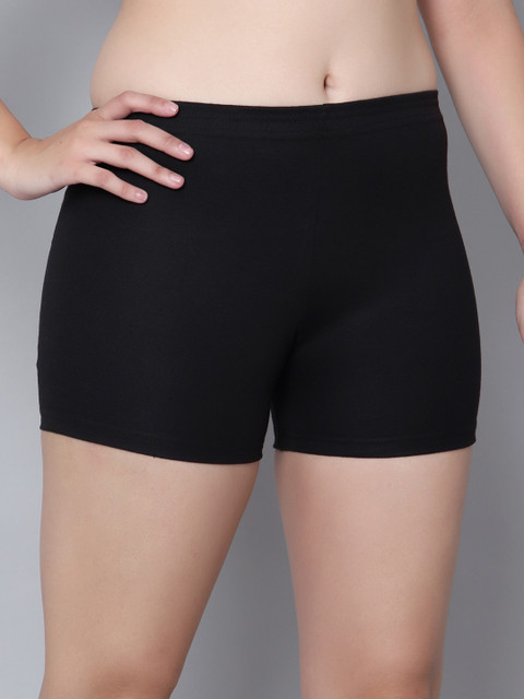 Aimly Pack Of 3 Women Cotton Skinny Fit Gym Cycling Yoga Sports Short - Image 3