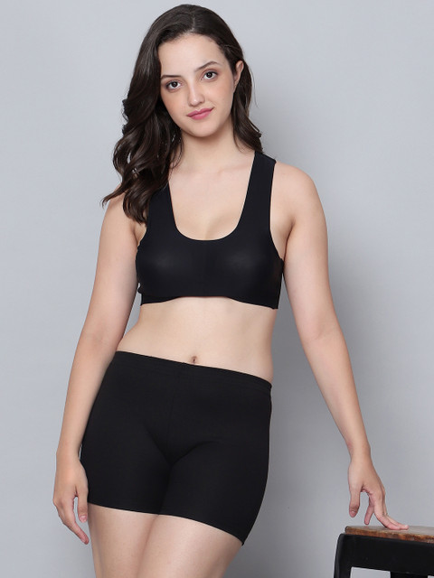 Aimly Pack Of 3 Women Cotton Skinny Fit Gym Cycling Yoga Sports Short - Image 5