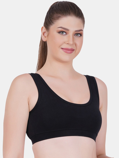 Reveira Pack Of 2 Plus Size Medium Coverage Dry Fit Workout Bra With All Day Comfort - Image 3