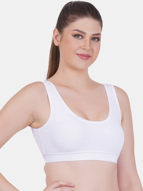 Reveira Pack Of 2 Plus Size Medium Coverage Dry Fit Workout Bra With All Day Comfort - Image 2