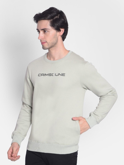 Crimsoune Club Typography Printed Long Sleeves Pullover Sweatshirt - Image 4