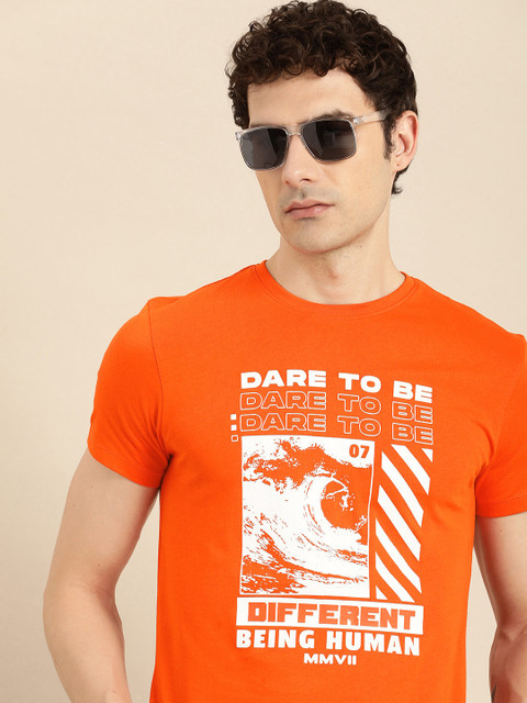 Being Human Printed Pure Cotton T-shirt