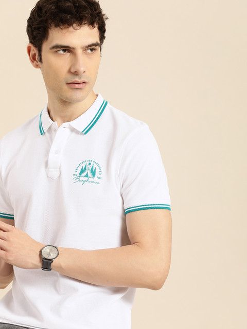 Being Human Polo Collar Pure Cotton T-shirt