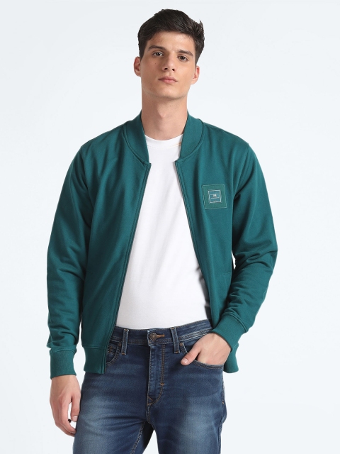 Flying Machine Mock Collar Pure Cotton Front-Open Sweatshirt - Image 6