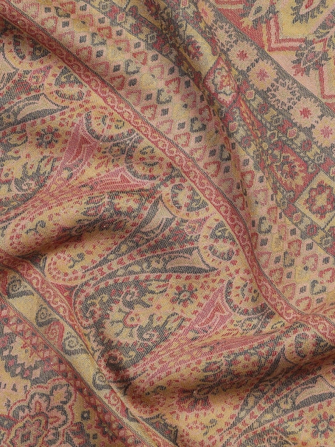 SHINGORA Metallic Jacquard Wool Muffler - Image 4