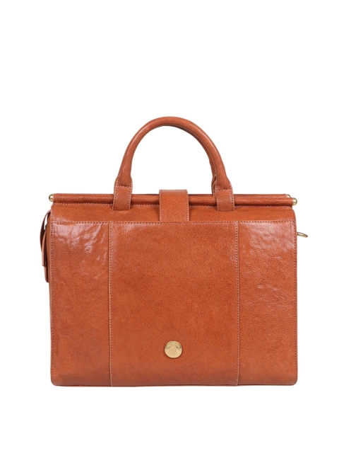 Hidesign Leather Laptop Bag With Cut Work - Image 3