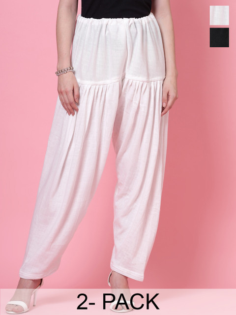 Clora Creation Women Pack Of 2 Woolen Loose-Fit Salwars