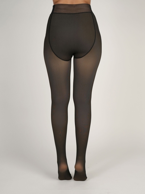 Theater Women Semi-Sheer Winter Fur Stockings - Image 2