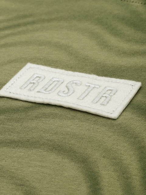 The Roadster Life Co. Relaxed Fit Dyed Drop-Shoulder Sleeves Pure Cotton T-shirt - Image 2