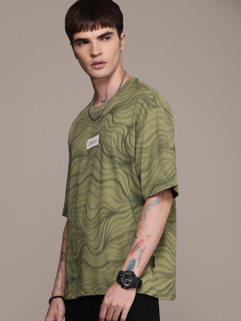 The Roadster Life Co. Relaxed Fit Dyed Drop-Shoulder Sleeves Pure Cotton T-shirt - Image 3