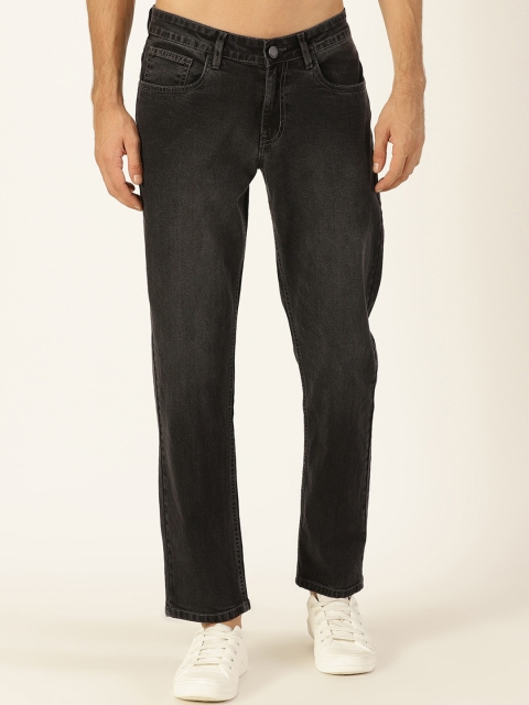 HERE&NOW Men Smart Mid Rise Light Fade Clean Look Stretchable Jeans