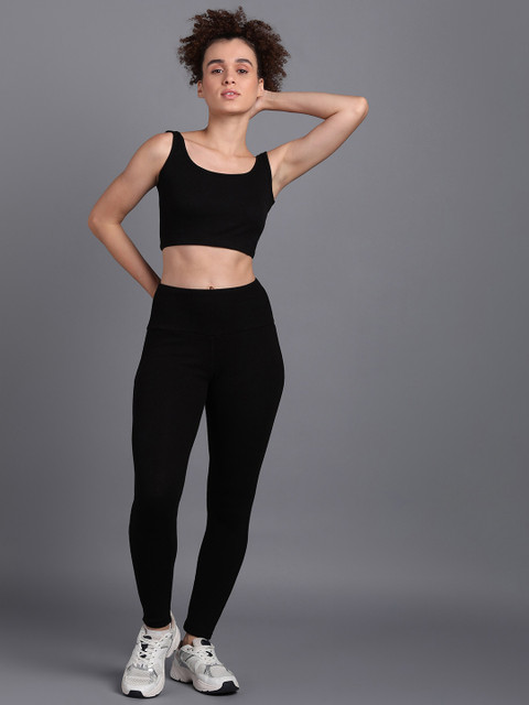 Rock Paper Scissors Round Neck Top With Tights