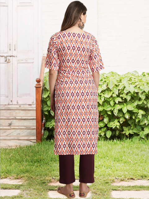 arangya Selection Of 2 Ethnic Motifs Printed Regular Kurta Set - Image 3