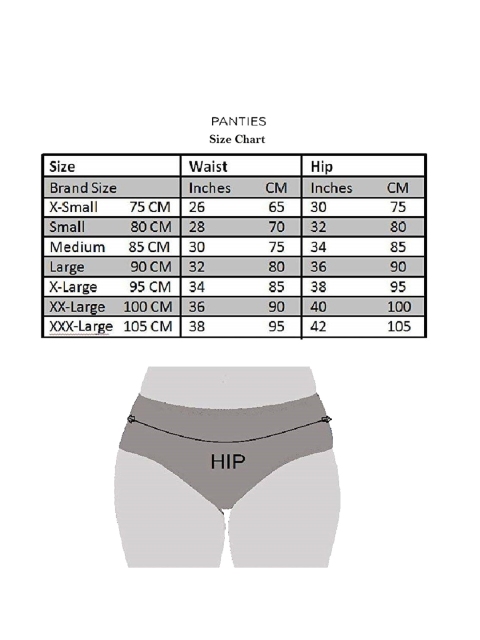 arLa APPAREL Pack Of 3 Printed Pure Cotton Hipster Briefs - Image 3