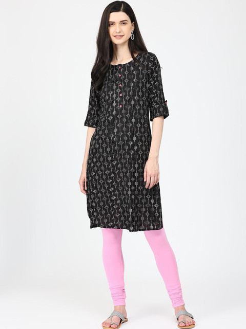 Robinbosky Stretchable Bio Wash Churidar-Length Ethnic Leggings - Image 4
