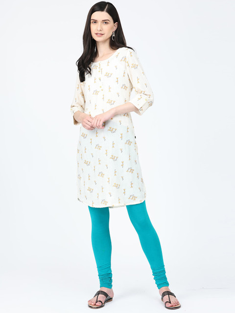Robinbosky Stretchable Bio Wash Churidar-Length Ethnic Leggings - Image 4