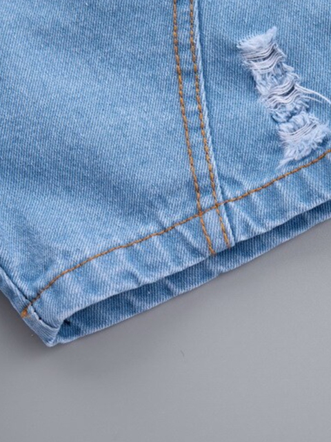 StyleCast Kids Yellow Printed Pure Cotton T-shirt with Shorts - Image 7