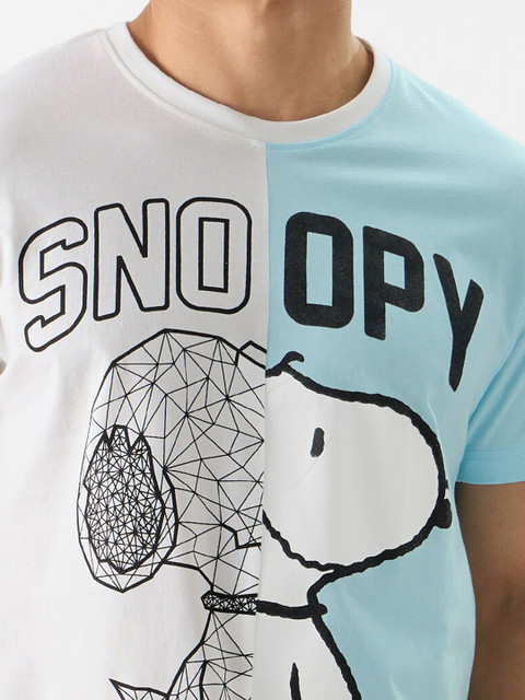 The Souled Store Snoopy Printed Pure Cotton T-shirt - Image 2