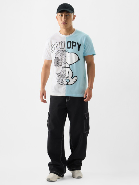 The Souled Store Snoopy Printed Pure Cotton T-shirt - Image 5