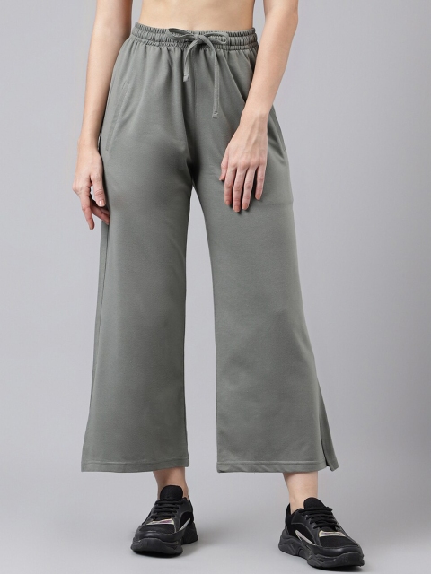 MKH Women Mid-Rise Relaxed-Fit Dry Fit Track Pants