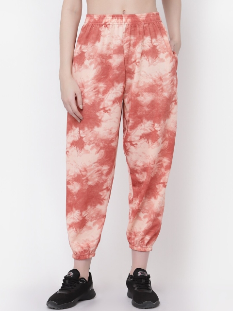 UZARUS Women Abstract Printed Relaxed Fit Joggers