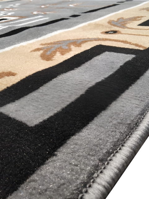 Asad Emporium Rugs Grey Floral Anti Skid Carpet - Image 3