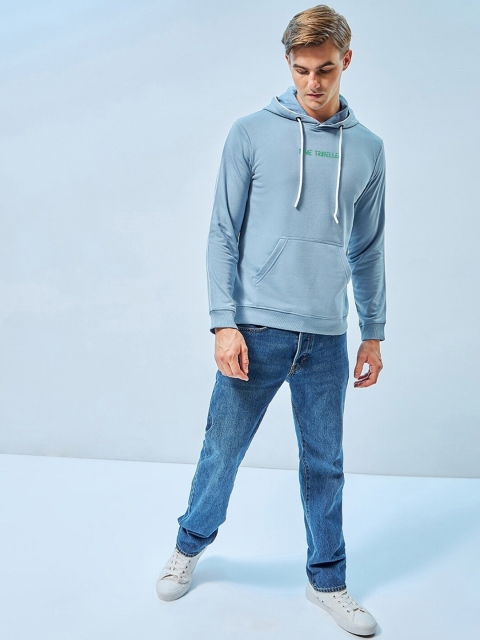 Bewakoof Cosmos Graphic Printed Hooded Cotton Pullover Sweatshirt - Image 5