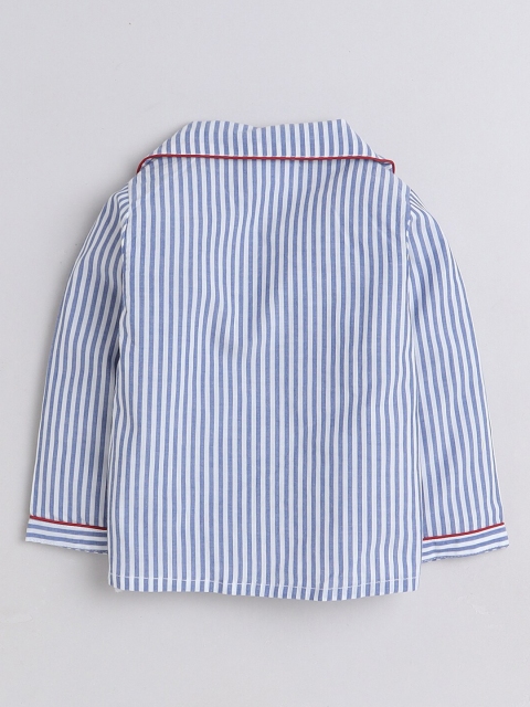 Knitting Doodles Boys Striped Night suit - Image 3